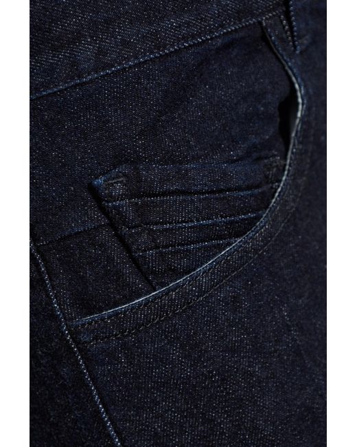 The Attico Blue Belt-Loop Jeans