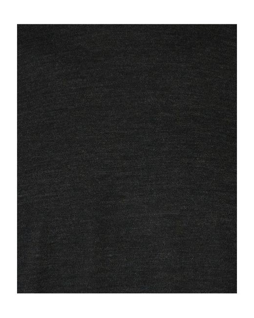 Kiton Black Long-Sleeved Sweater for men