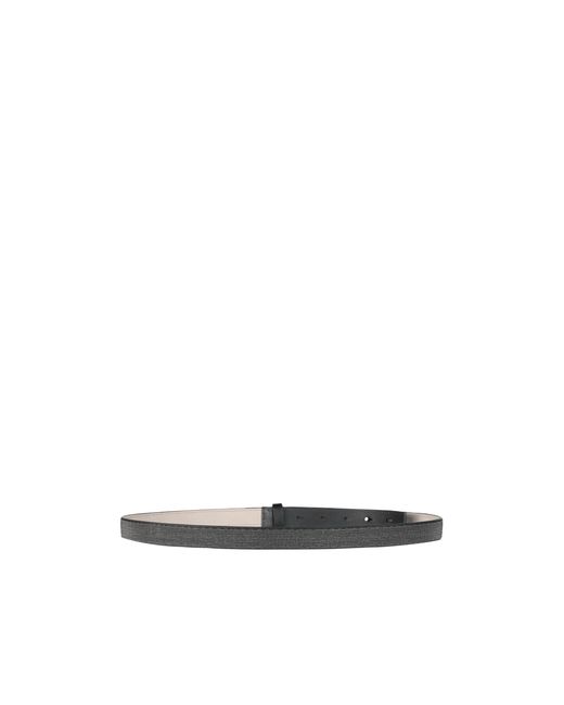 Brunello Cucinelli White Minimal Leather Belt