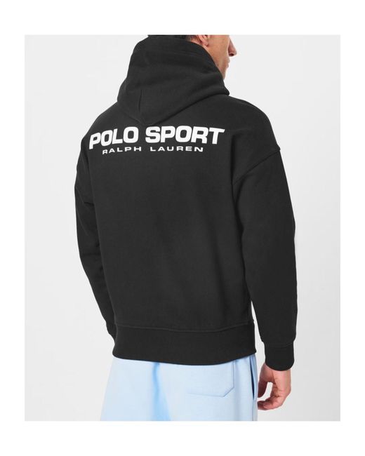 Polo Ralph Lauren Black Logo Hoodie for men