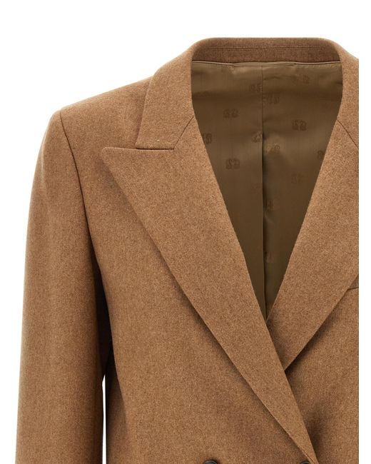 Blazé Milano Brown Blazé Milano Everyday Double-Breasted Blazer
