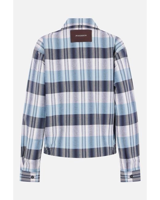 J.W. Anderson Blue Long-Sleeved Casual Jacket