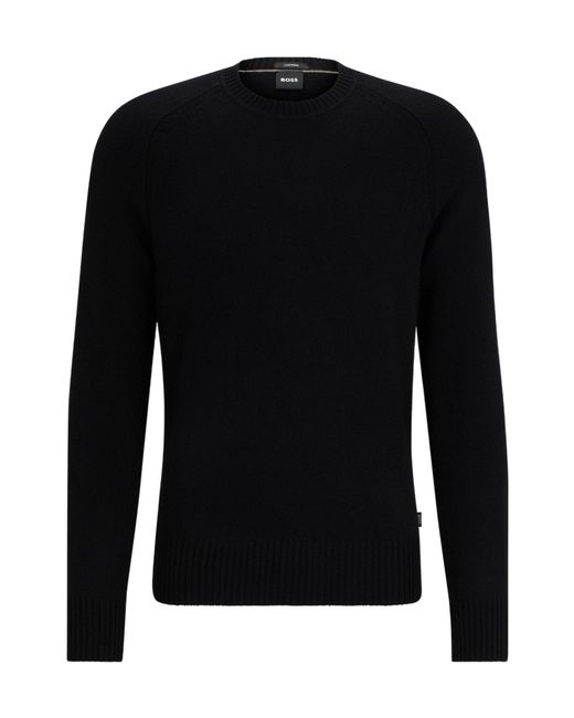 Boss Black Crew Neck Knit Top for men