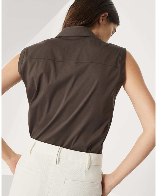 Brunello Cucinelli White Embellished Tailored Shorts