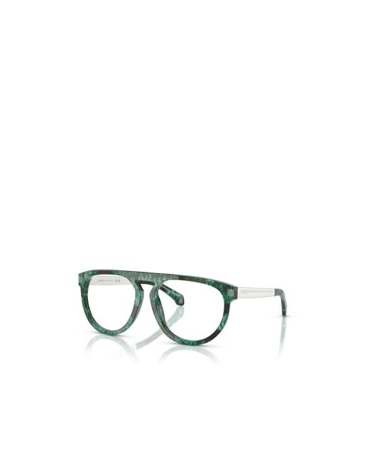 Moncler White Eyewear Geometric Shape Glasses for men