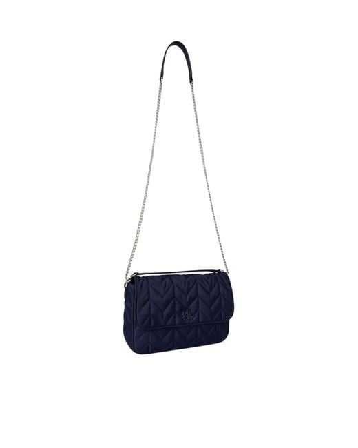 Ralph Lauren Blue Flap Shoulder Bag