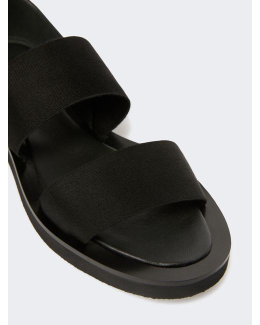 Max Mara Black Masoncia Buckled Flat Sandals