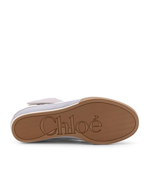 Chloé Gray Chloé Kick High-Top Sneakers