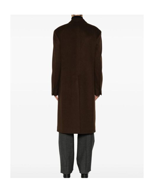 Lardini Brown Long-Sleeved Coat for men
