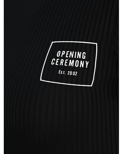 Opening Ceremony Black Box Logo-Print Stretch-Cotton T-Shirt