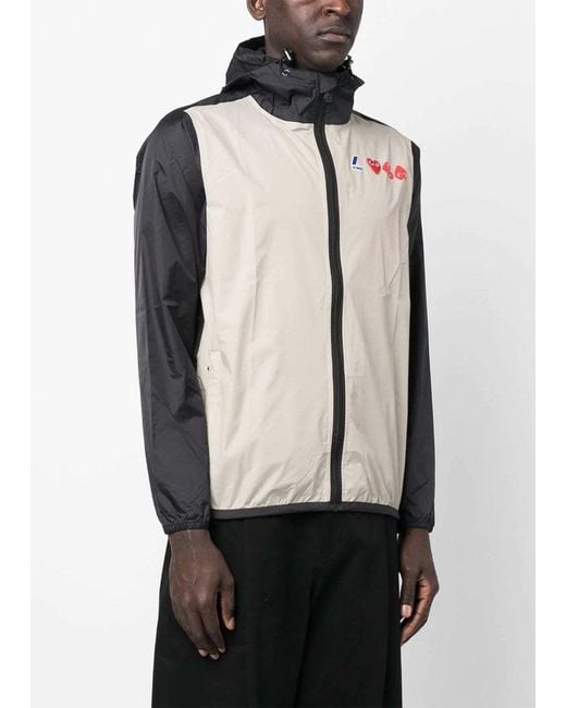 COMME DES GARÇONS PLAY Blue K-Way Casual Jacket for men