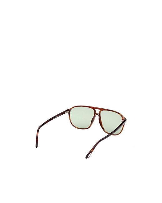 Tom Ford Metallic Logo Sunglasses for men