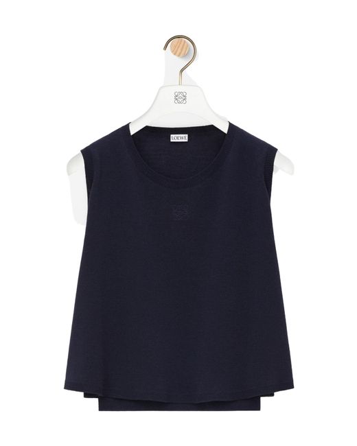 Loewe Blue Sleeveless Jumper