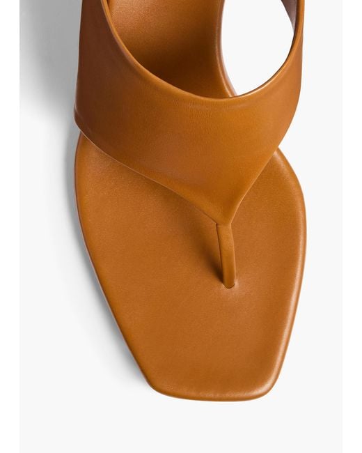 Khaite Brown Marlow Thong Mules
