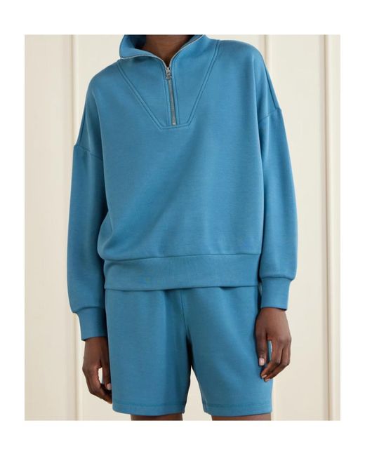 Varley Blue Long-Sleeved Sweatshirt