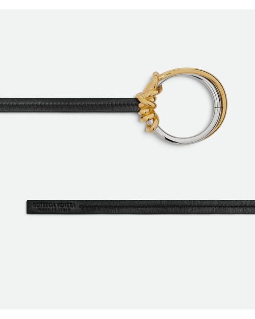 Bottega Veneta White Knot Ring Belt