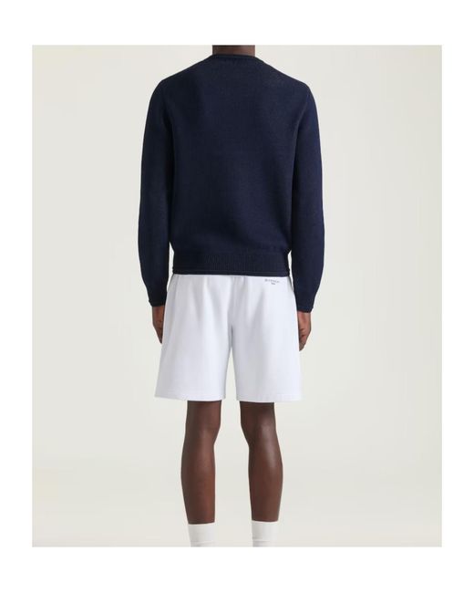 Givenchy Blue Logo Detailed Knitted Sweater for men