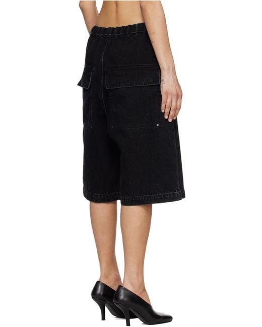 Entire studios Black Spar Bermuda Shorts for men