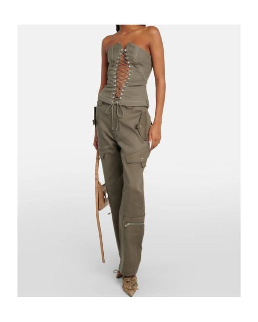 Dion Lee Green Strap Detail Bustier