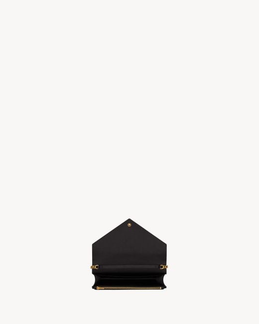 Saint Laurent White Paris Chain Shoulder Bag