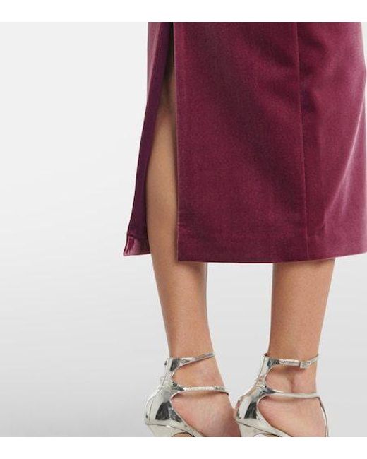 Alex Perry Purple Off-Shoulder Bustier Dress