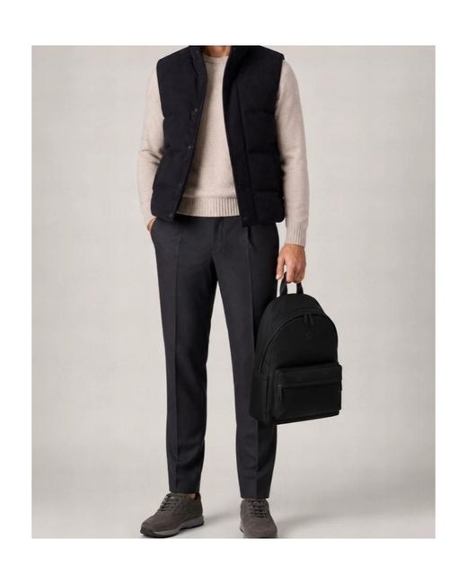 Herno Blue Quilted Padded Gilet for men