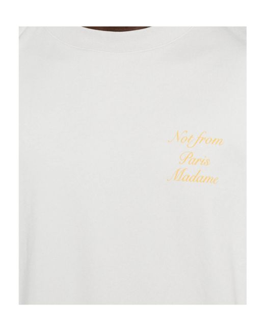 Drole de Monsieur White Paris Madame T-Shirt for men