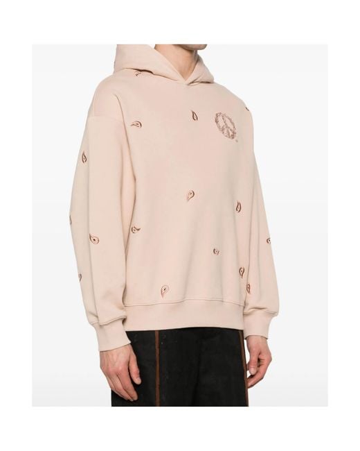 Emporio Armani Natural Embroidered Knit Sweater for men