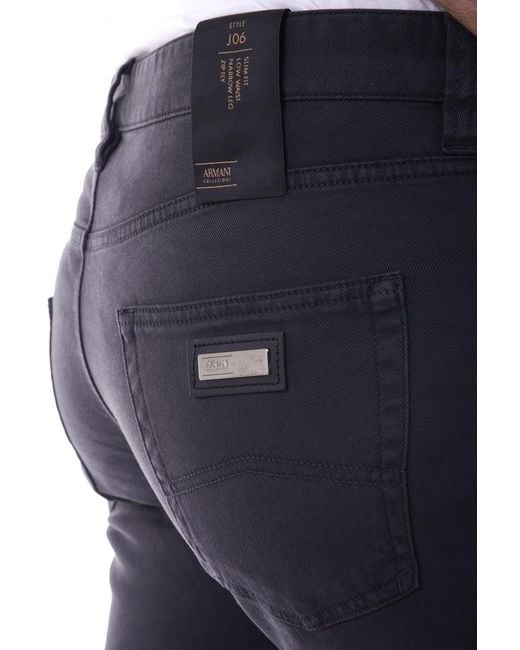 Armani Collezioni Blue Logo Jeans for men