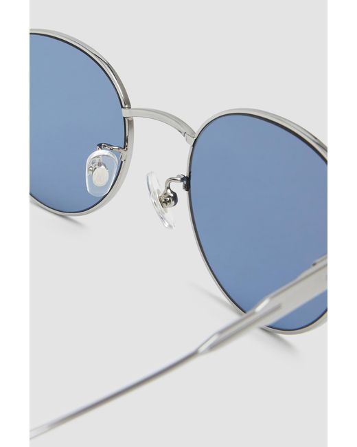 Moncler Blue Subtila Round Sunglasses