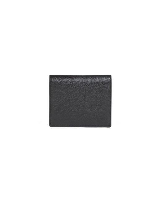 Totême Black Grained-Leather Wallet