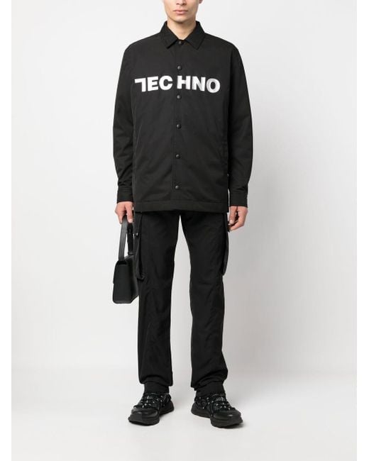 1017 ALYX 9SM Black Long-Sleeved Shirt-Style Casual Jacket for men