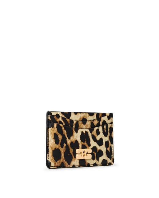 Ganni White Print Card Holder