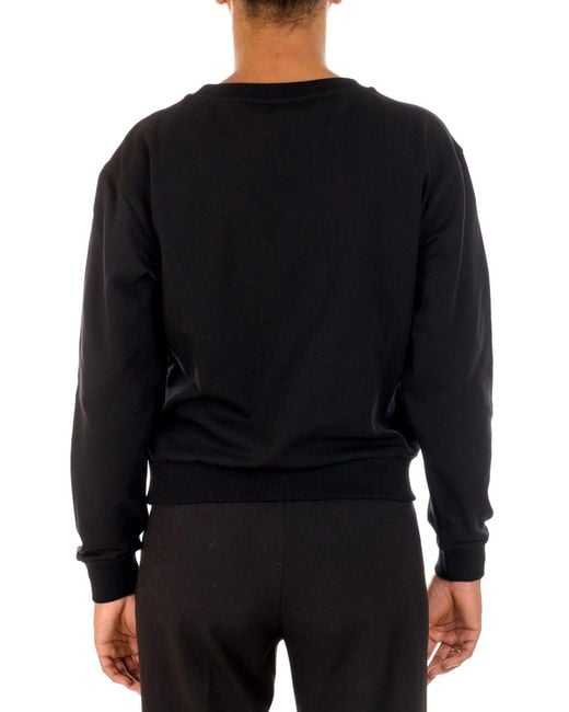 Moschino Black Teddy Printed Sweater