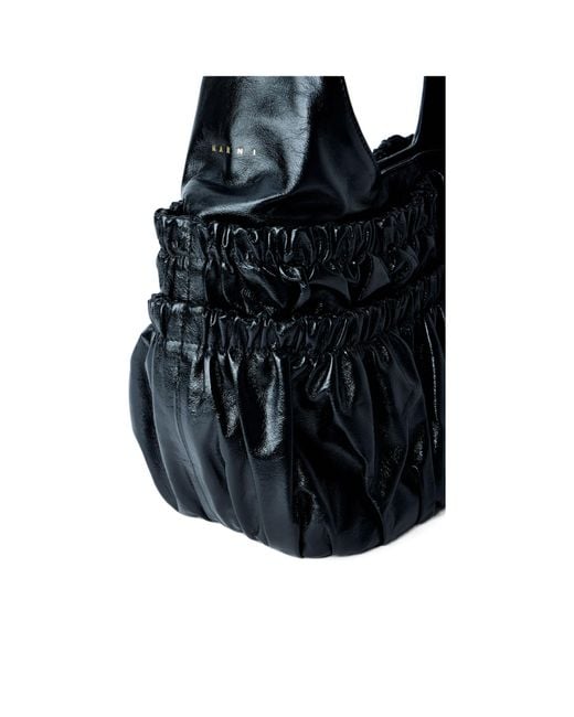 Marni Black Pleated Handbag