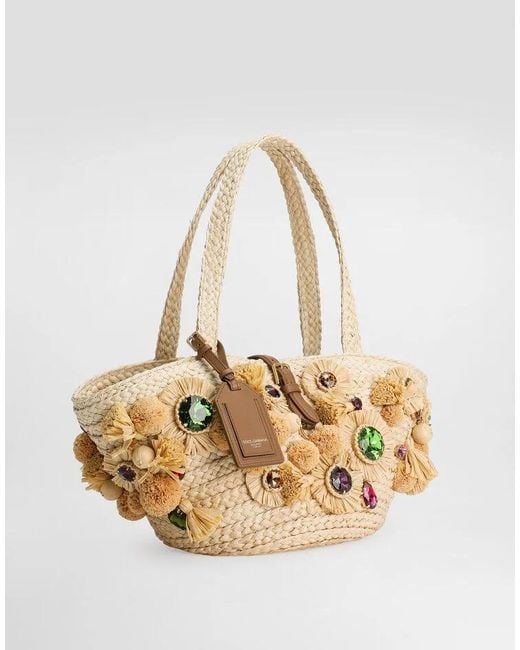 Dolce & Gabbana Metallic Embellished Basket Bag