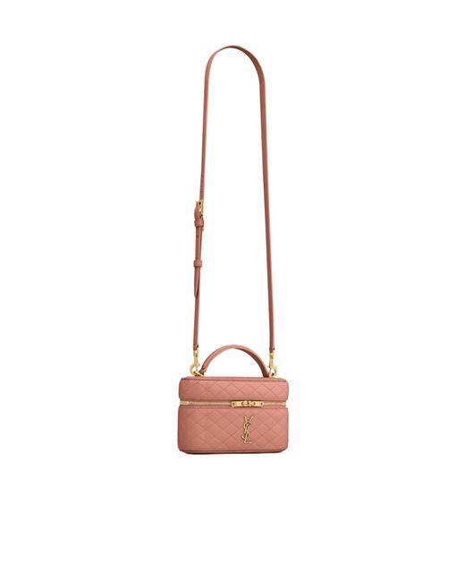 Saint Laurent Pink Gaby Vanity Bag