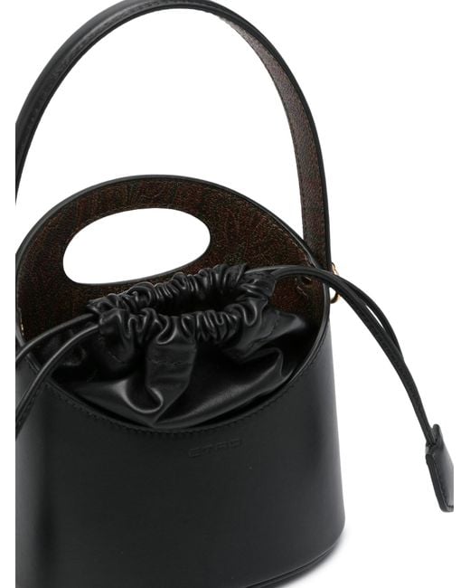 Etro Black Saturno Small Tote Bag