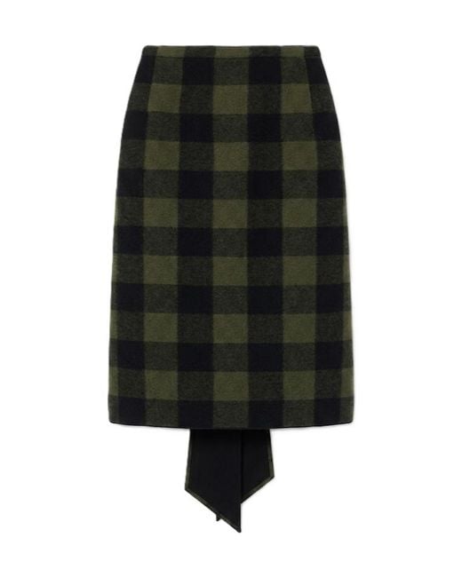 N°21 Black Plaid Skirt