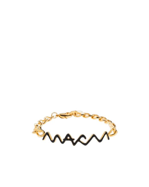 Marni Metallic Logo Chain Bracelet