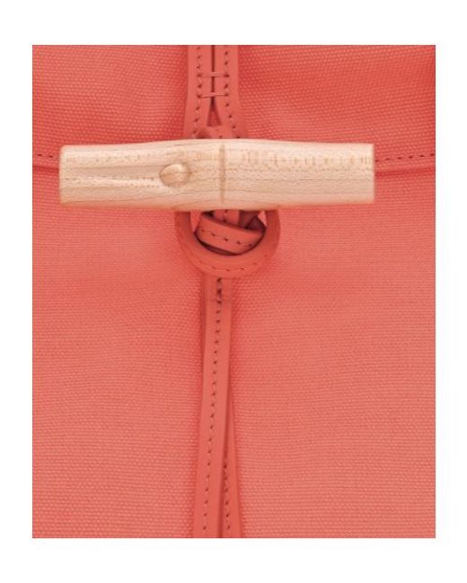 Longchamp Red Le Roseau Tote Bag