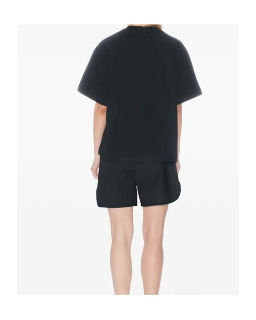 Filippa K Black Oversized Organic-Cotton T-Shirt