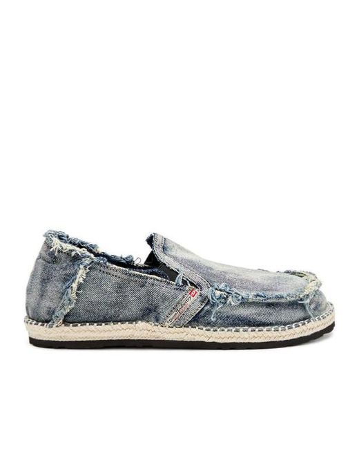 DIESEL Gray D-Lucas Loafers for men