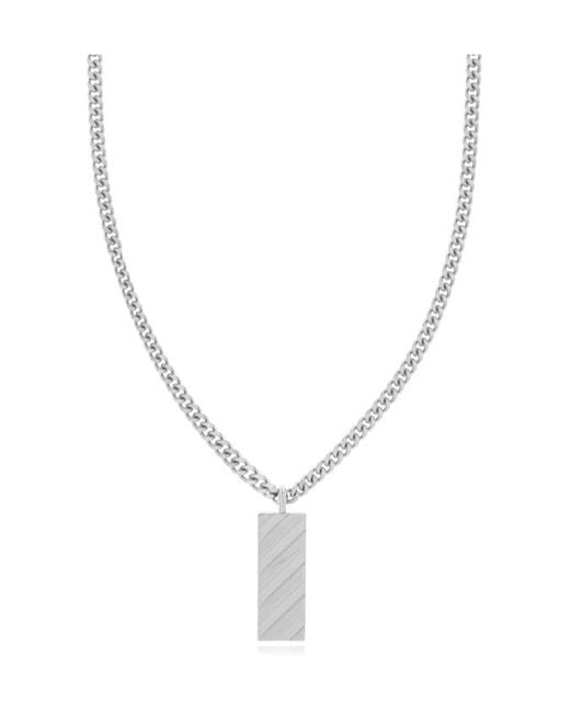 Off-White c/o Virgil Abloh Metallic Diag Necklace for men