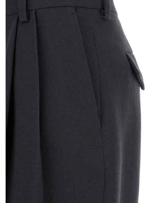 Dries Van Noten Blue Belt Loop Casual Pants