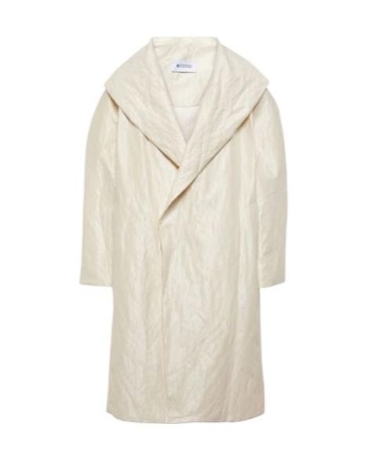 Maticevski White Sparkling Cotton-Blend Coat