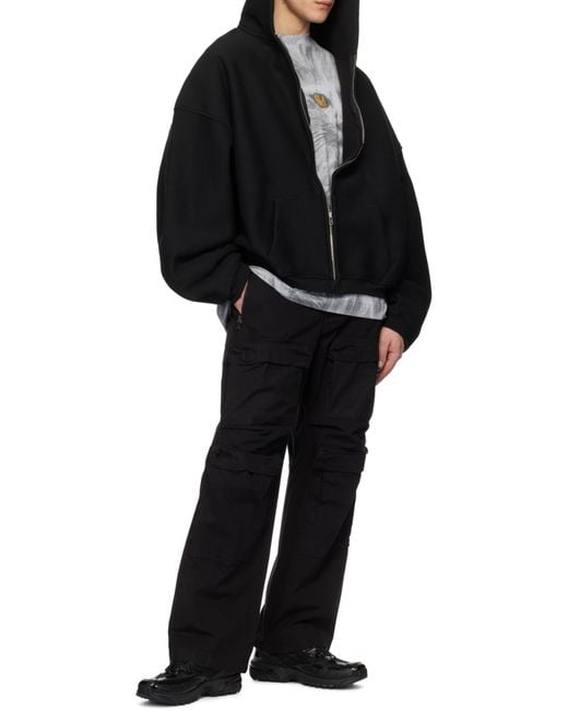 Alexander Wang Black Fleece Star Zip-Up Hoodie for men