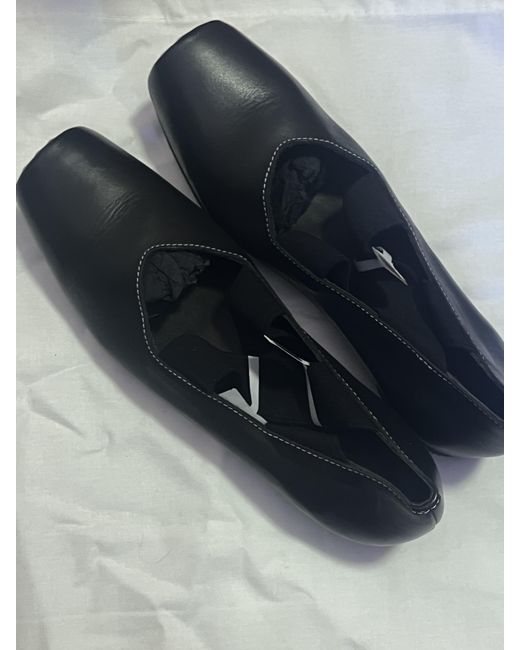 Uma Wang Black 30Mm Square-Toe Ballerinas