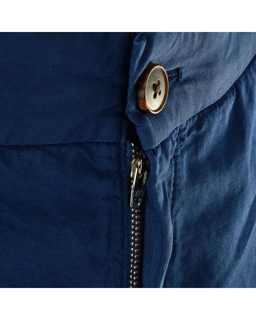 Zegna Blue Straight Casual Pants for men
