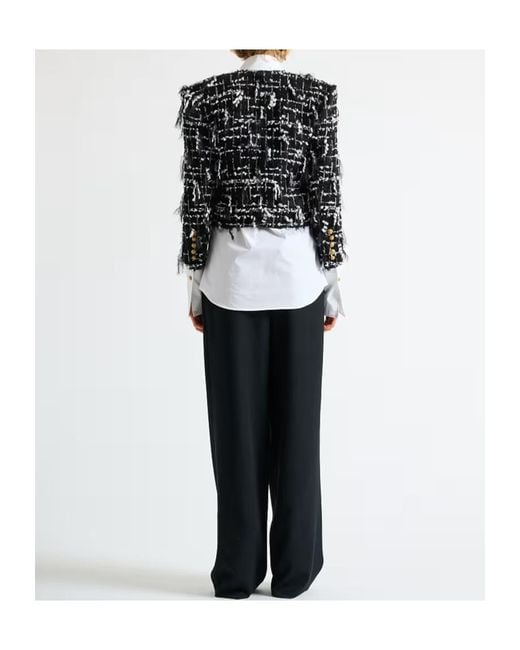 Balmain Black Cropped Jacket